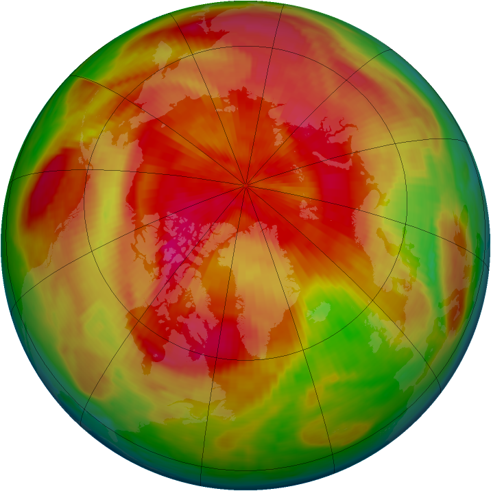 Arctic ozone map for 08 April 1980